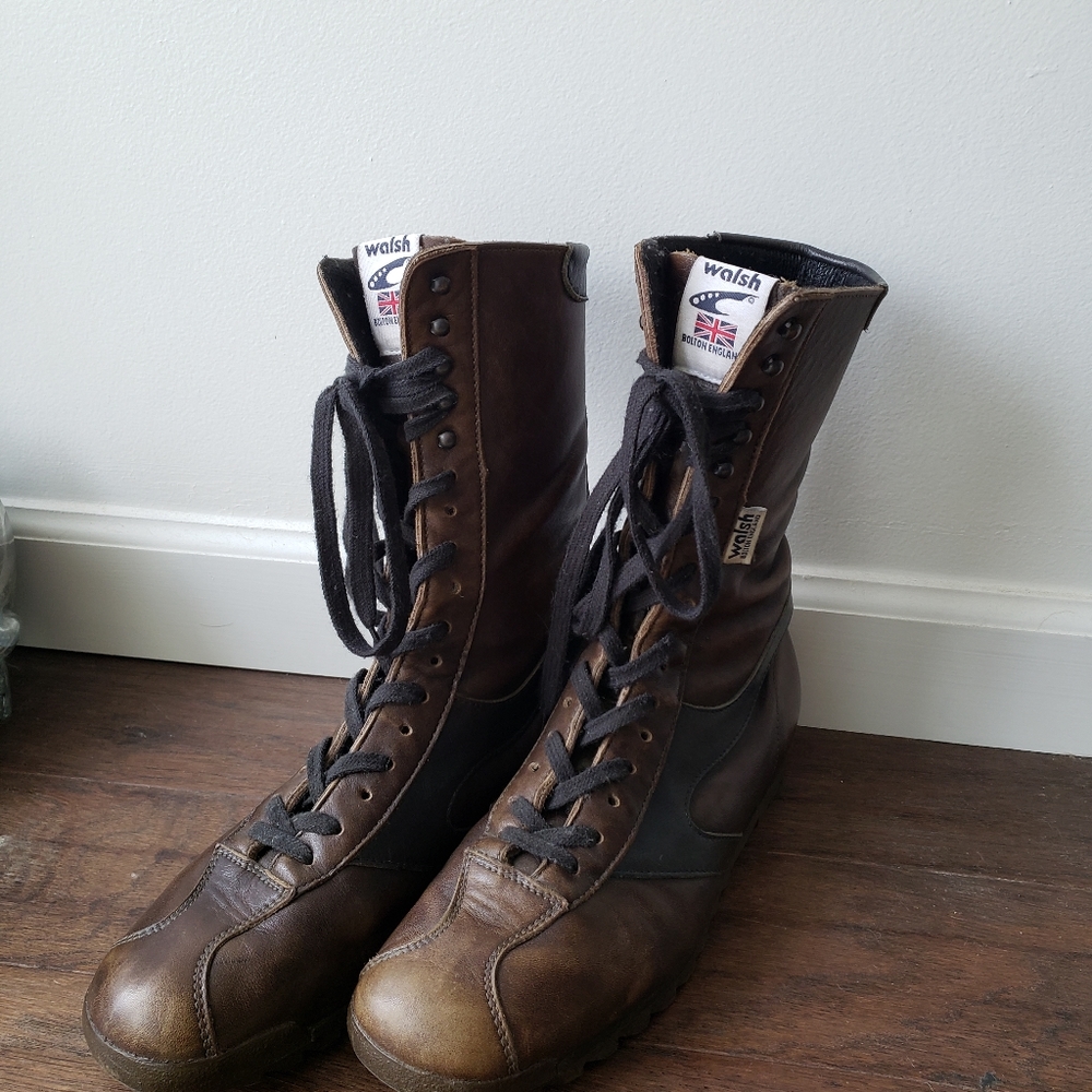 Vintage Walsh Leather High Tops - Picture 3 of 9